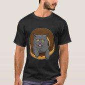 Cat with Donut T-Shirt (Vorderseite)