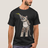 Cat With Frisbee Disc Frisbee Player Thrower Disc T-Shirt (Vorderseite)