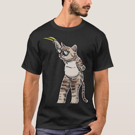 Cat With Frisbee Disc Frisbee Player Thrower Disc T-Shirt (Vorderseite)