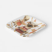 Cat with lots of cupcake for cat party pappteller (Gewinkelt)