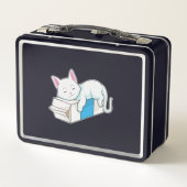 Cat with Milk Metall Brotdose (Rückseite)