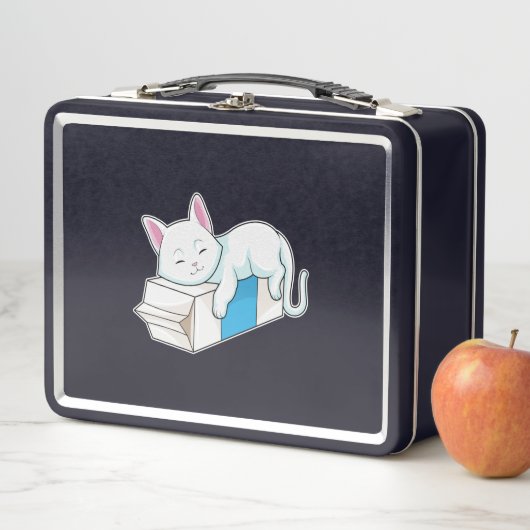 Cat with Milk Metall Brotdose (Beispiel)