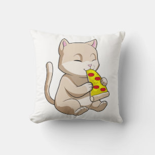Cat with Pizza Kissen