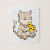Cat with Pizza Puzzle (Vertikal)