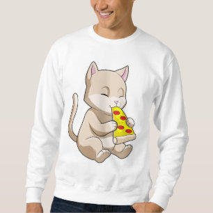Cat with Pizza Sweatshirt