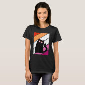 Cat With Pride Lesbian Flag LGBTQ Proud Ally Pride T-Shirt (Vorne ganz)