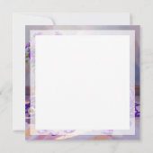 Cat with Purple Eyes in Purple Yarn and Flowers (Rückseite)