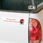 Cat with Santa’s Hat Autoaufkleber (Auf Lkw)