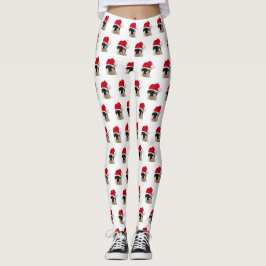 Cat with Santa’s Hat Leggings