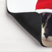 Cat with Santa’s Hat Mousepad (Ecke)