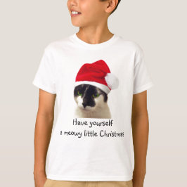 Cat with Santa’s Hat T-Shirt