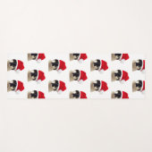 Cat with Santa’s Hat Yogamatte (Vorderseite (Horizontal))