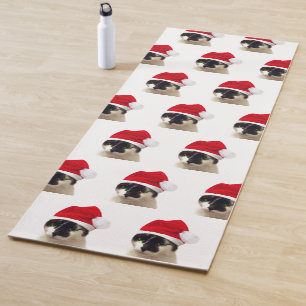 Cat with Santa’s Hat Yogamatte