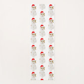 Cat with Santa’s Hat Yogamatte (Vorderseite)