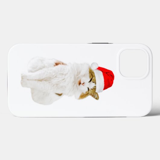 Cat with Santa's Hat Case-Mate iPhone Case (Rückseite (Horizontal))