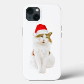 Cat with Santa's Hat Case-Mate iPhone Case (Rückseite)