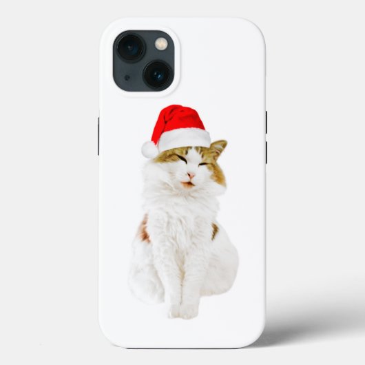 Cat with Santa's Hat Case-Mate iPhone Case (Rückseite)