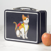 Cat with Satchel Metall Brotdose (Beispiel)