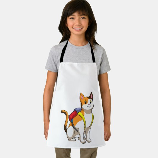 Cat with Satchel Schürze (Insitu)