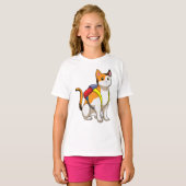 Cat with Satchel T-Shirt (Vorne ganz)
