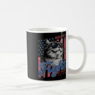 Cat with Sungles US Flag Kamala Harris Präsident Kaffeetasse