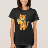 Cat with Taco T-Shirt (Vorderseite)