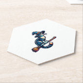 Cat Wizard Halloween Hexe Mystical Cat Lovers Hal Untersetzer (angewinkelt)