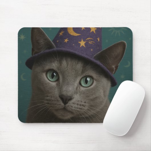 Cat Wizard Mouse Pad Mousepad (Mit Mouse)
