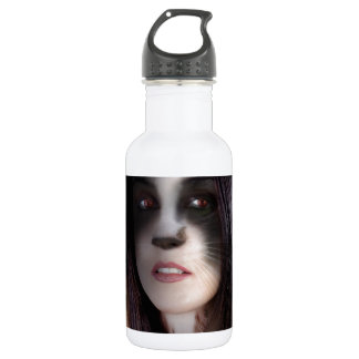 Cat Woman Art Work Trinkflasche