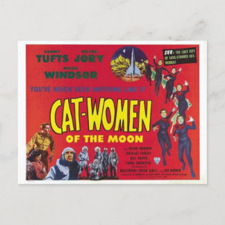 "Cat Women of the Moon" klassisches SF-Poster-Post Postkarte