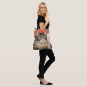 Cat Woodblock Tasche (Am Model)