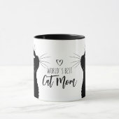 Cat World's Best Cat Mama Custom Coffee Tasse (Zentrum)
