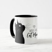 Cat World's Best Cat Mama Custom Coffee Tasse (Vorderseite Links)