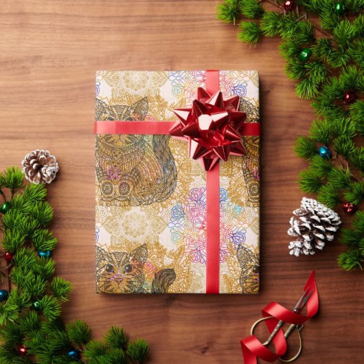 Cat Wrapping Paper Geschenkpapier (Feiertagsgeschenk)