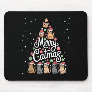 Cat Xmas Tree Cats Weihnachtsbaum Heiraten Catmas Mousepad