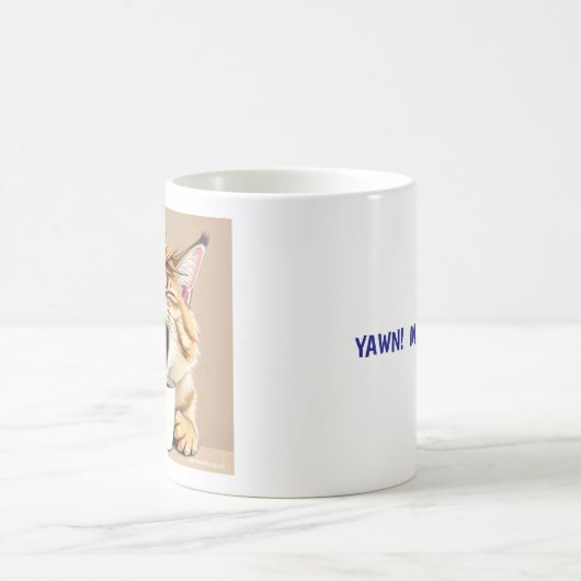 Cat yawns kaffeetasse (Mittel)