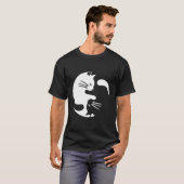 Cat Yin Yang Peace Loaded interconnection T-Shirt (Vorne ganz)