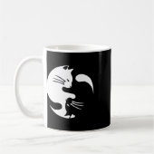 Cat Yin Yang Peace Loving Geschenkidee Kaffeetasse (Links)
