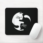 Cat Yin Yang Peace Loving Geschenkidee Mousepad (Mit Mouse)