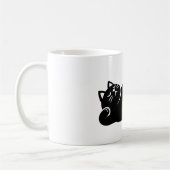 *Cat Yoga #11 Digitale Kunst Kaffeetasse (Links)