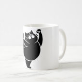 *Cat Yoga #13 Digitale Kunst Kaffeetasse (VorderseiteRechts)