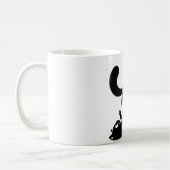 *Cat Yoga #16 Digitale Kunst Kaffeetasse (Links)