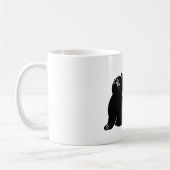 *Cat Yoga #17 Digitale Kunst Kaffeetasse (Links)