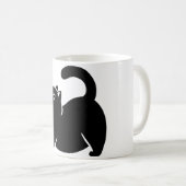*Cat Yoga #3 Digitale Kunst Kaffeetasse (VorderseiteRechts)
