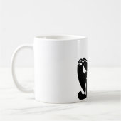 *Cat Yoga #5 Digitale Kunst Kaffeetasse (Links)