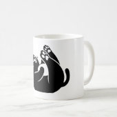 Cat Yoga #7 Digitale Kunst Kaffeetasse (VorderseiteRechts)
