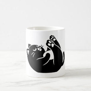 Cat Yoga #7 Digitale Kunst Kaffeetasse