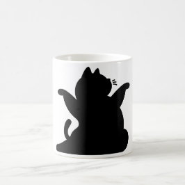*Cat Yoga #8 Digitale Kunst Kaffeetasse