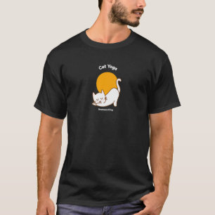 Cat Yoga Downward Dog Kitty Spaß Kitten Workout T-Shirt
