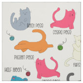 Cat Yoga Fabric Stoff (Muster)